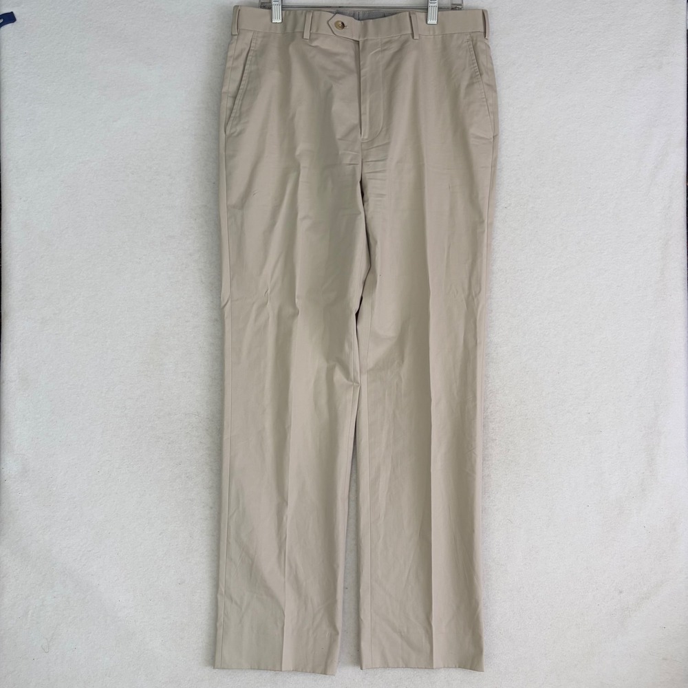 Brooks Brothers 1818 Fitzgerald Cotton Suit Mens 42L W34 Tan Beige 2pc Summer - Picture 6 of 13
